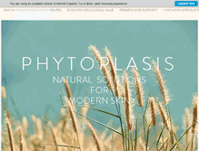Tablet Screenshot of phytoplasis.com